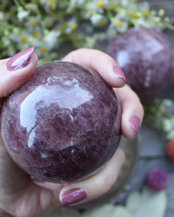 Strawberry Quartz Sphere Large