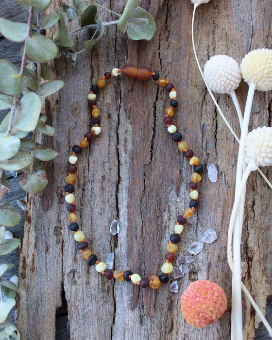 amber teething necklace