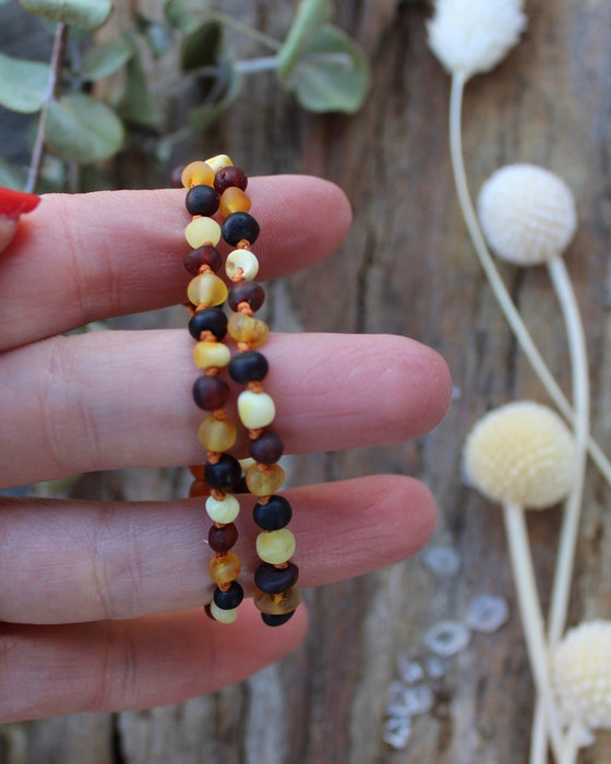 Amber Baby Teething Necklace Raw 4