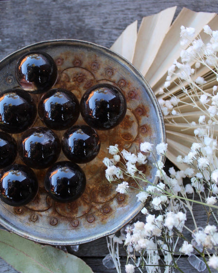 smokey quartz mini sphere