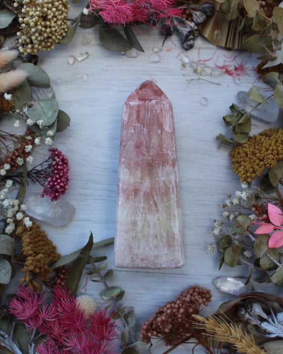 Rose Calcite Point