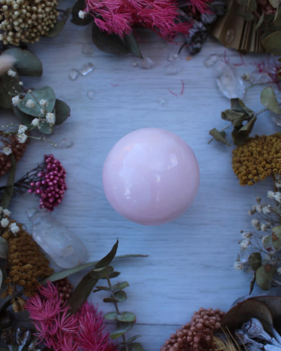 Pink Mangano Calcite Sphere