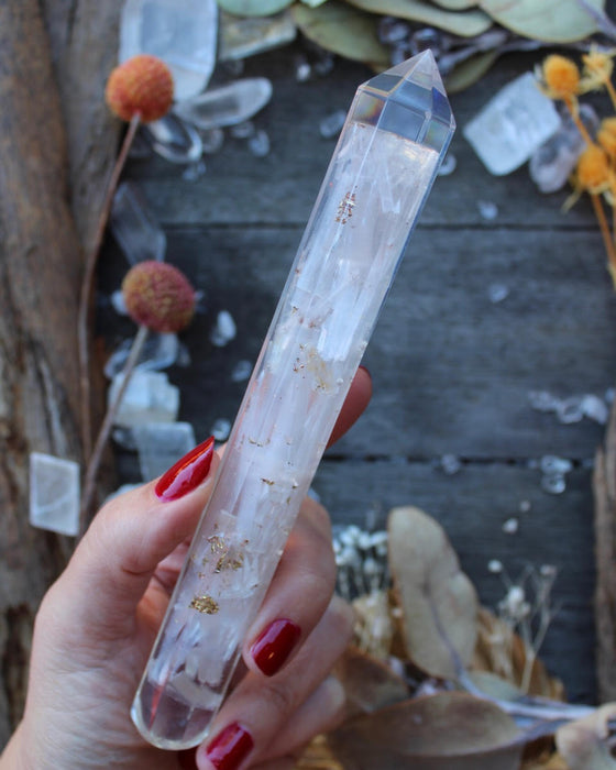 Selenite Orgonite Massage Wand