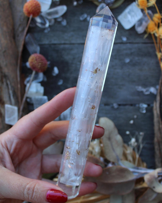 Selenite Orgonite Massage Wand