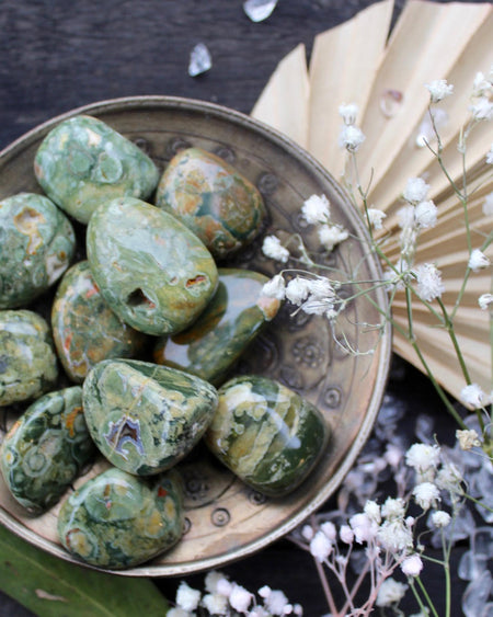 australian rhyolite tumbled