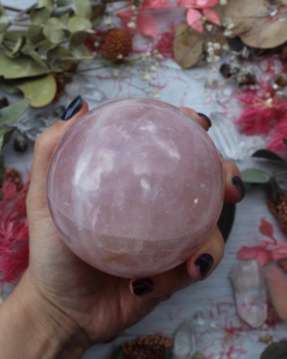 rose quartz sphere