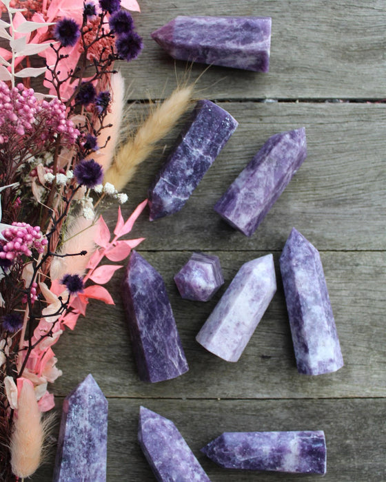 Lepidolite Points