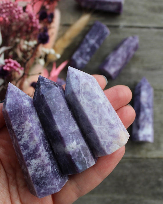 Lepidolite Points