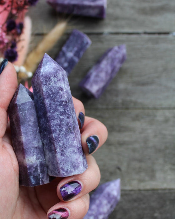 Lepidolite Points